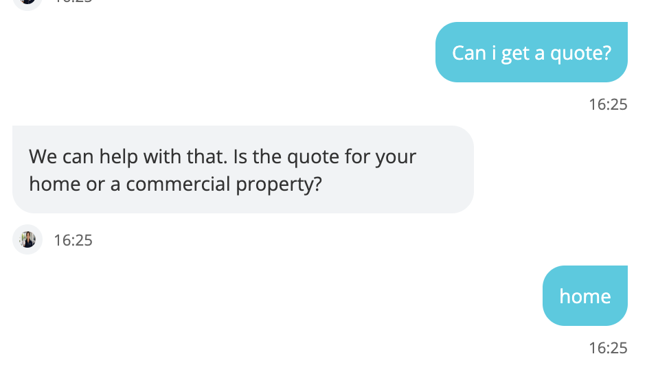 Visitor profile building through a chat conversation