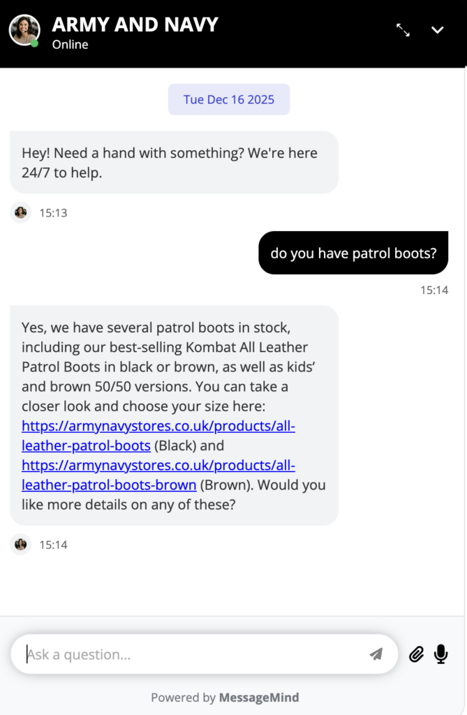 Army And Navy Stores | MessageMind